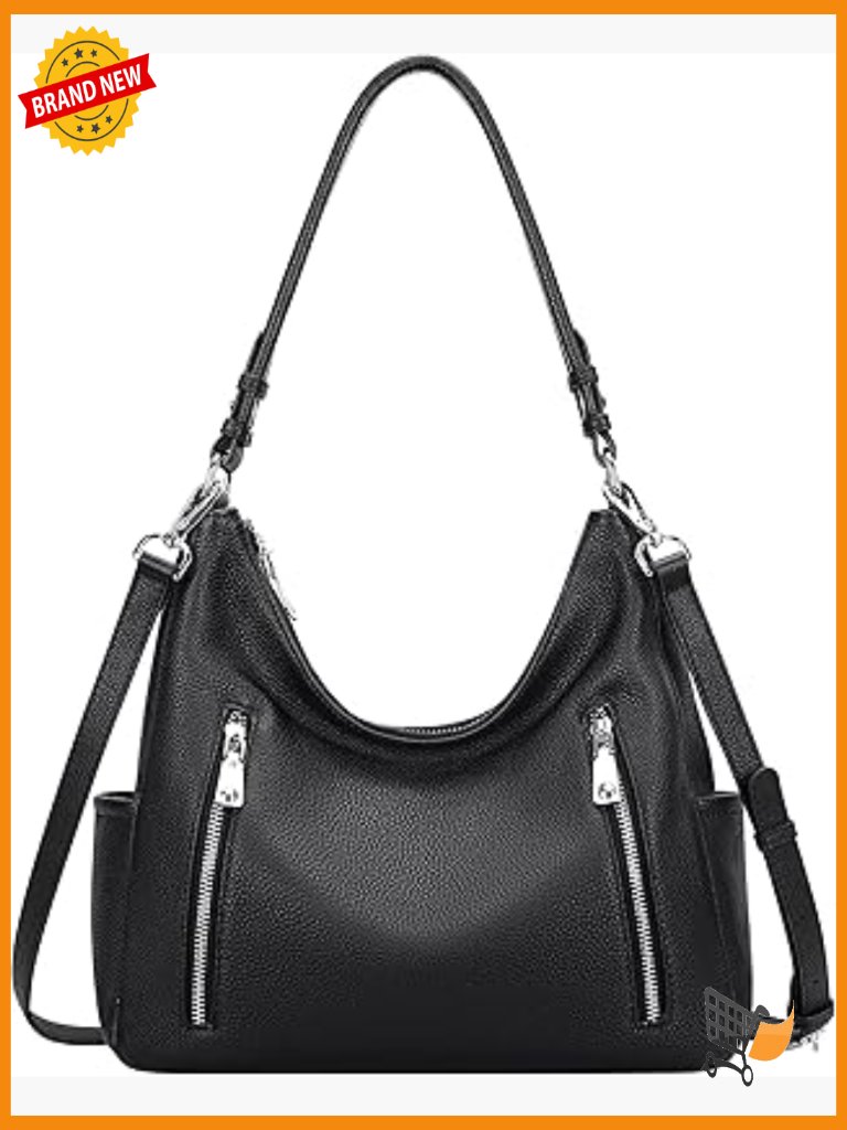 Genuine Leather Hobo Crossbody Shoulder Bag Women Handbag Medium